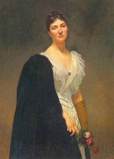 Henryk Rodakowski Maria Wozniakowska, artist's daughter Spain oil painting art